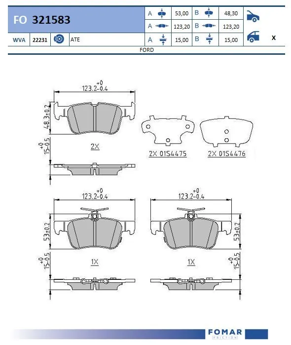 Brake Pad Set, disc brake